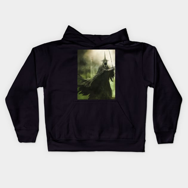 Witch-king of Angmar-The Lord of the Nazgûl Kids Hoodie by mustaphadesign